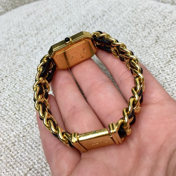 Authentic CHANEL Premiere watch gold black Large size - Picture 9 of 16